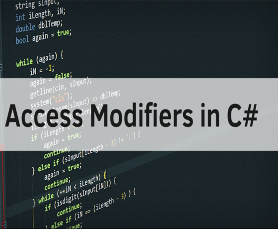 Access Modifiers In C#